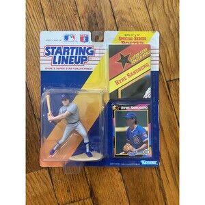 1992 Kenner Starting Lineup Ryne Sandberg Figure Headline Poster Sealed Cubs